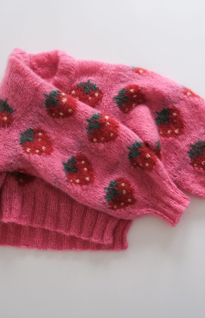Fruity Sweater Strawberry Zestaw HipKnit