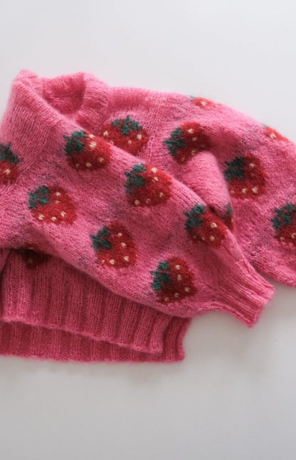 Fruity Sweater Strawberry Zestaw HipKnit