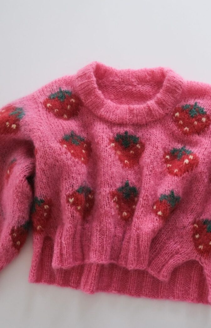 Fruity Sweater Strawberry Zestaw HipKnit