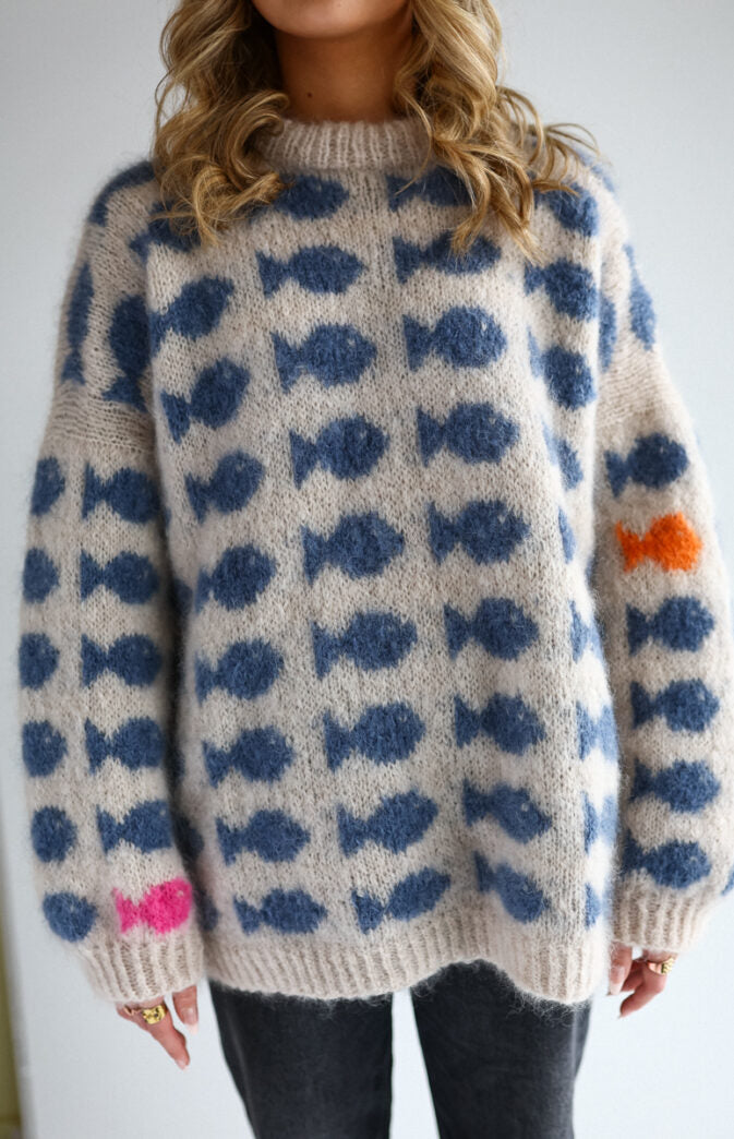 Fluffy Fishy Sweater Zestaw HipKnit