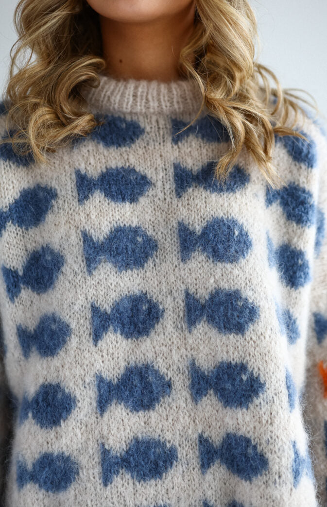 Fluffy Fishy Sweater Zestaw HipKnit