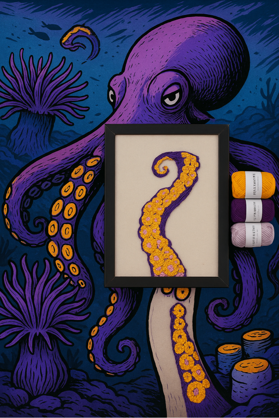 Zestaw Punch Needle - Tentacle