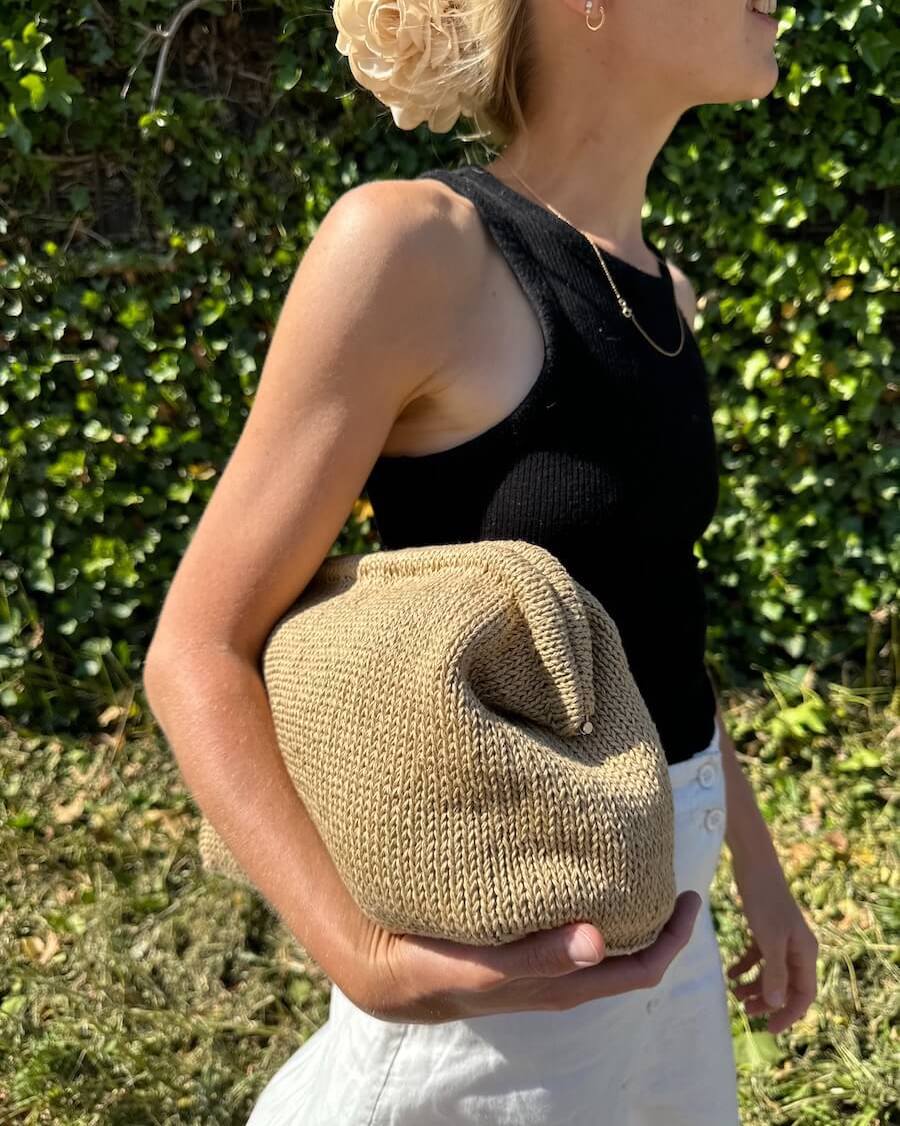 Duża Rama torebki Clutch PetiteKnit
