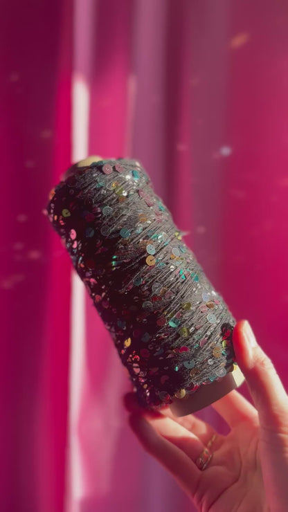 Paillettengarn - Włóczka z cekinami